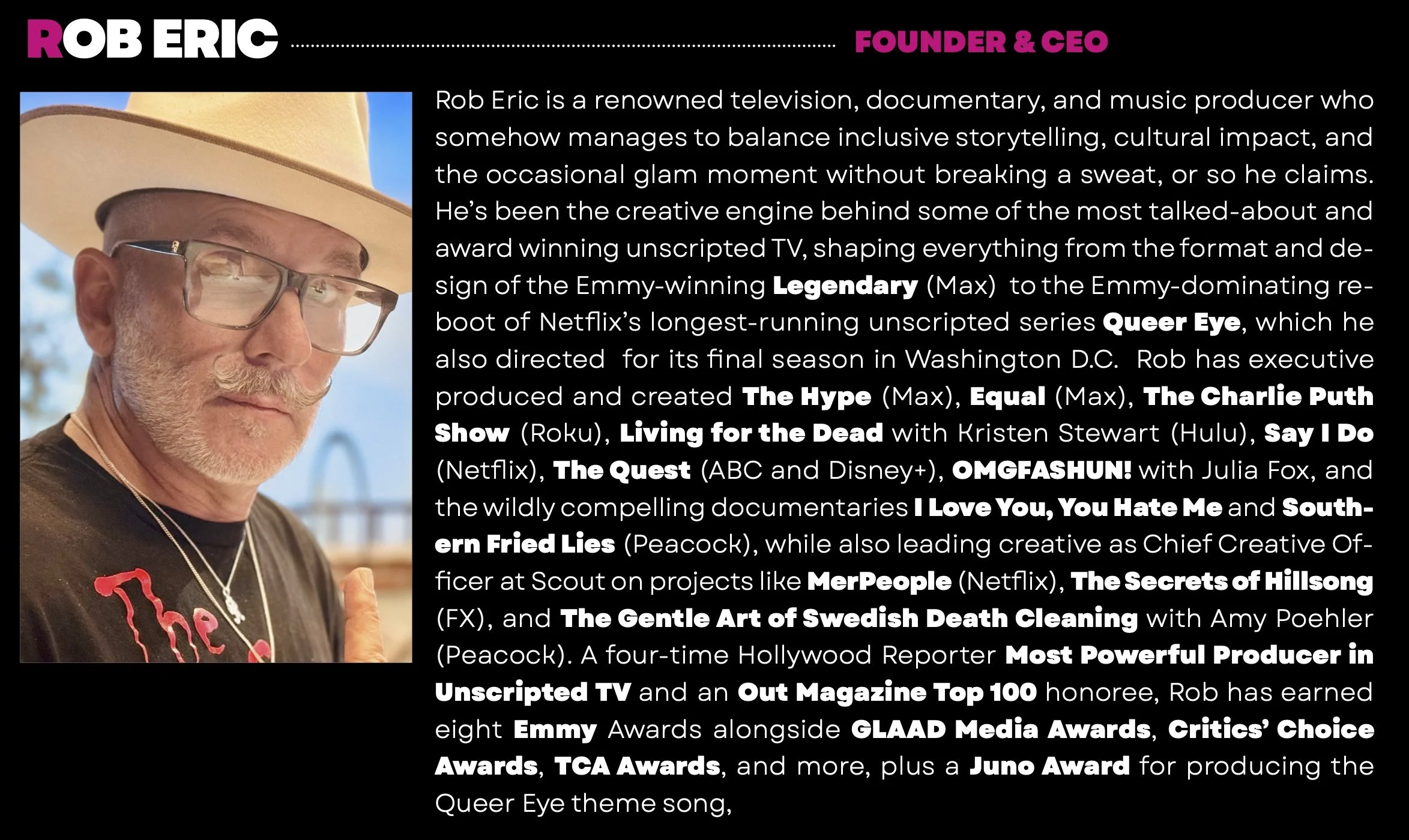 Rob Eric, Founder and CEO